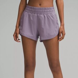 Lululemon Track That High Rise 3” size 4 color purple ash